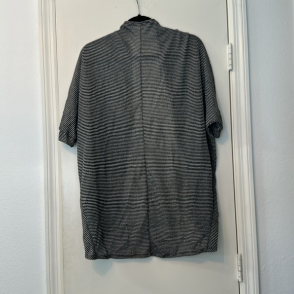 Women’s Rolla Coaster Gray Shrug Open Front Sweater Loose Knit 3/4 Sleeve Small - Picture 4 of 4